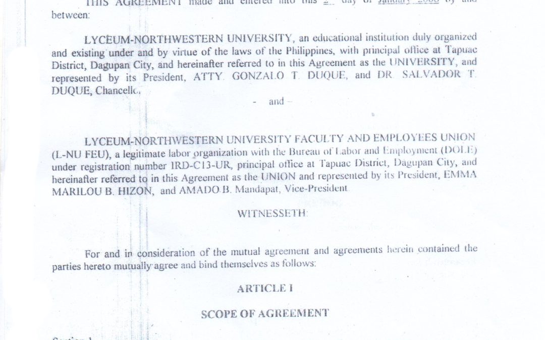 University Recognizes Labour Rights for All: Including Freedom of Association and Collective Bargaining for Women and International Staff