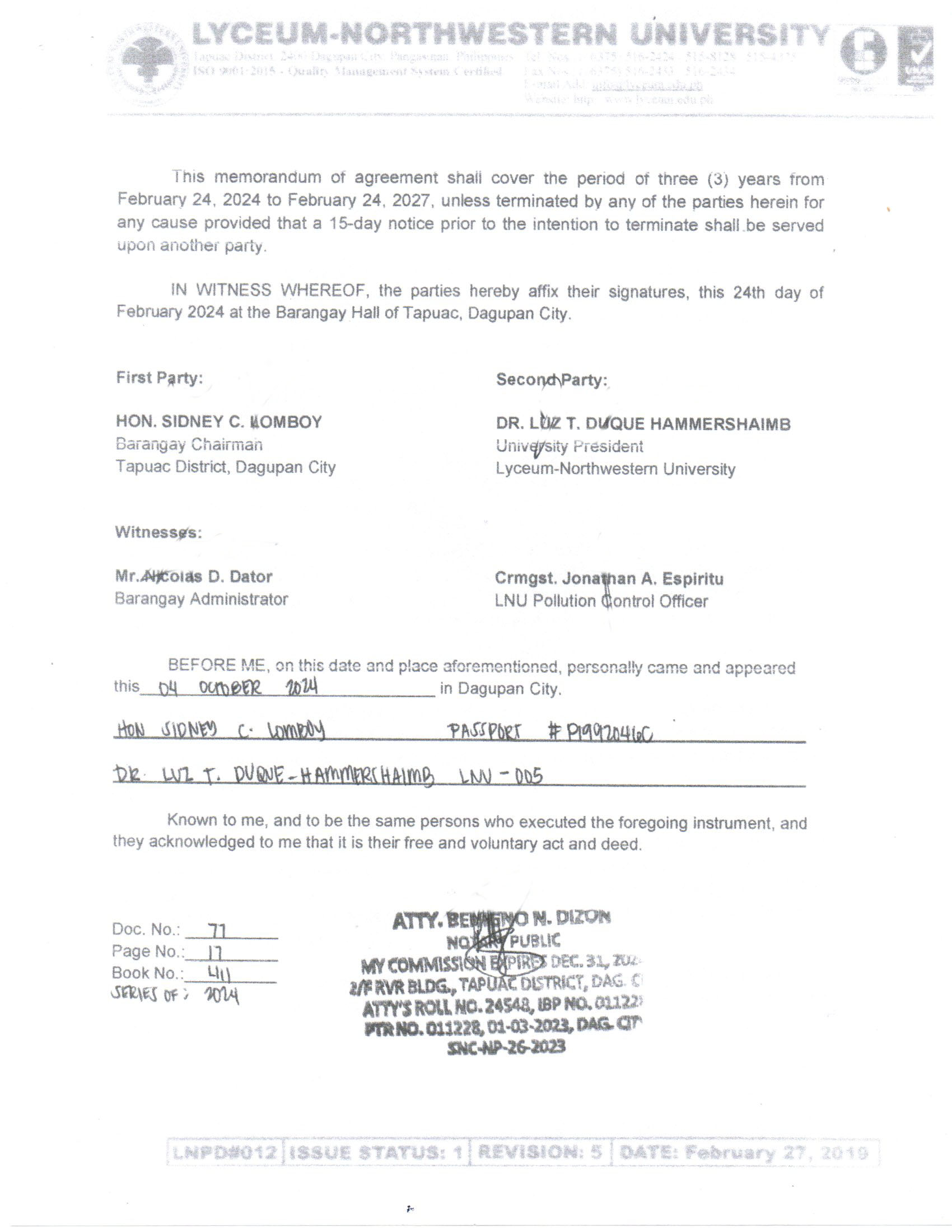 MOA - ECOLOGICAL Page 2