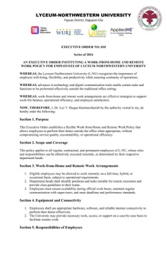 LNU Innovates Workplace Systems Through Work-From-Home Implementation