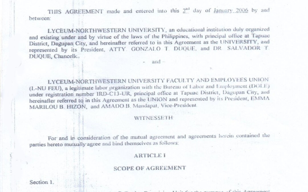 Labor Rights, Freedom of Association, and Collective Bargaining Policy